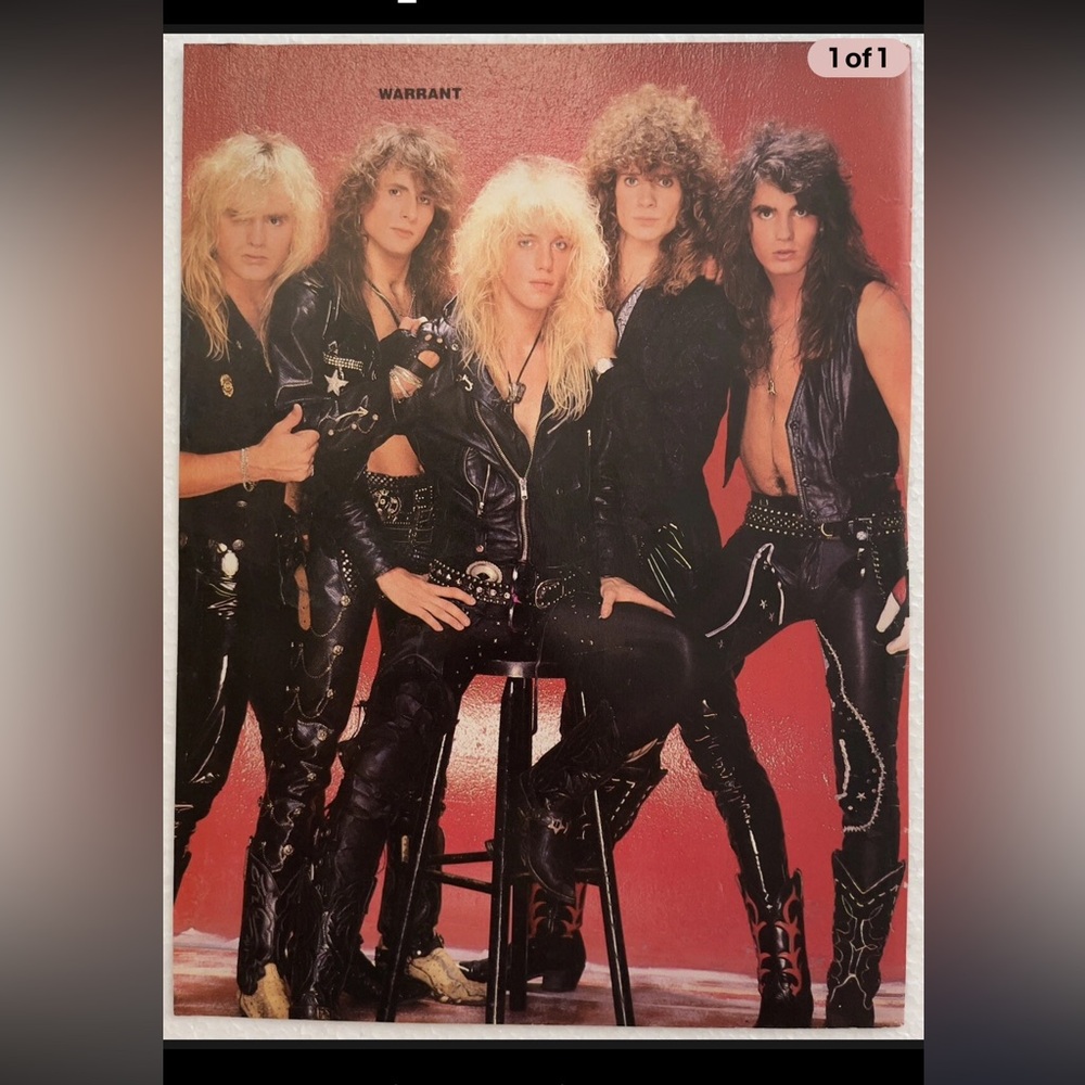 Warrant Band Pinup with Black Leather Outfits